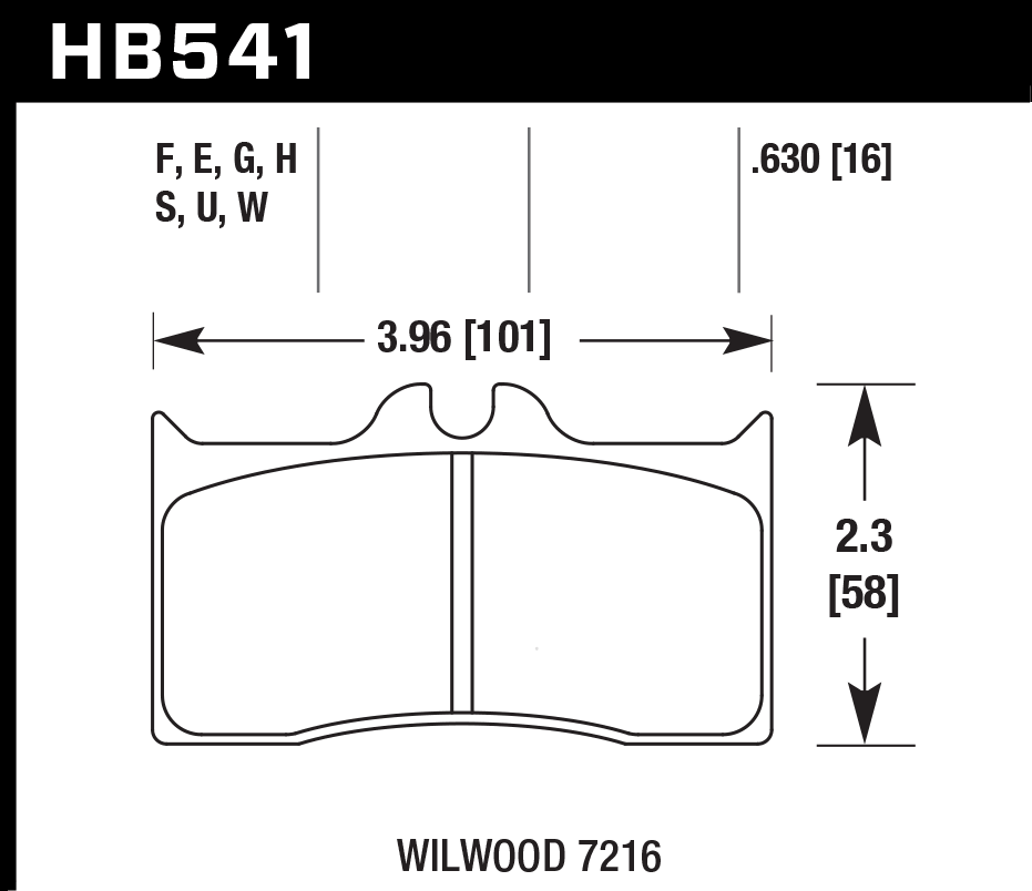 Hawk Performance HB541G.630 DTC-60 Brake Pads