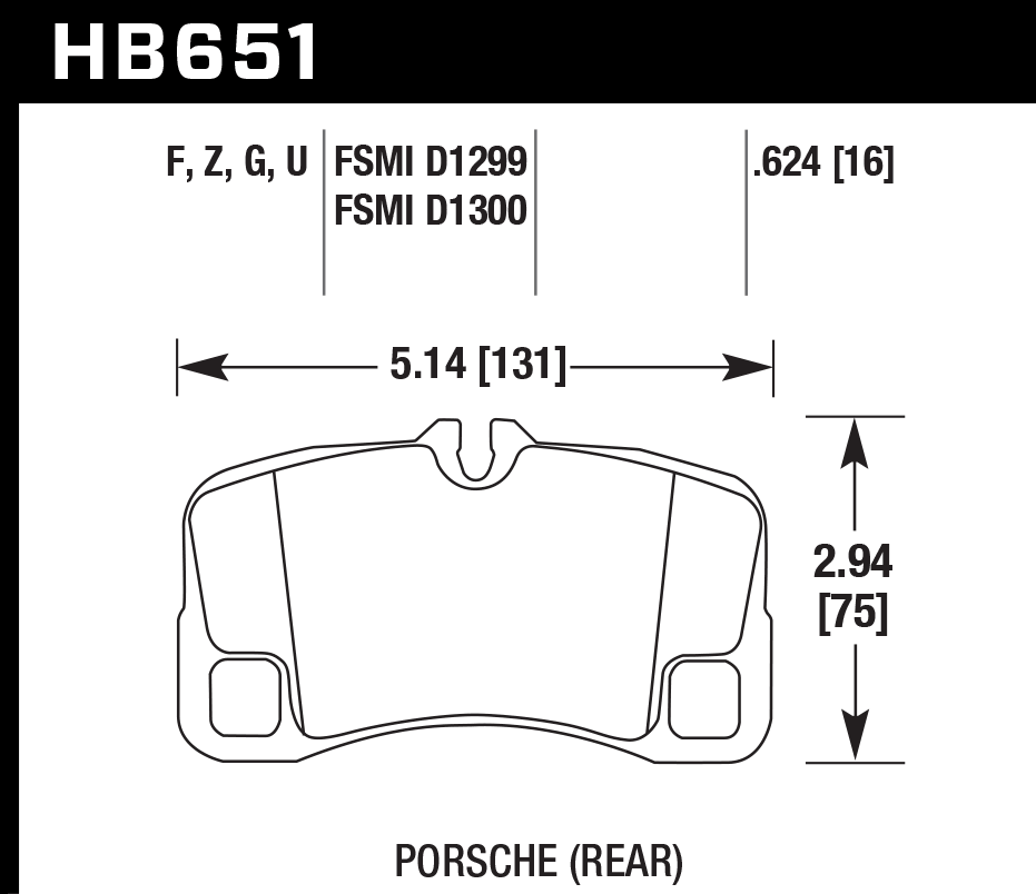 Hawk Performance HB651D.624 ER-1 Brake Pads Rear