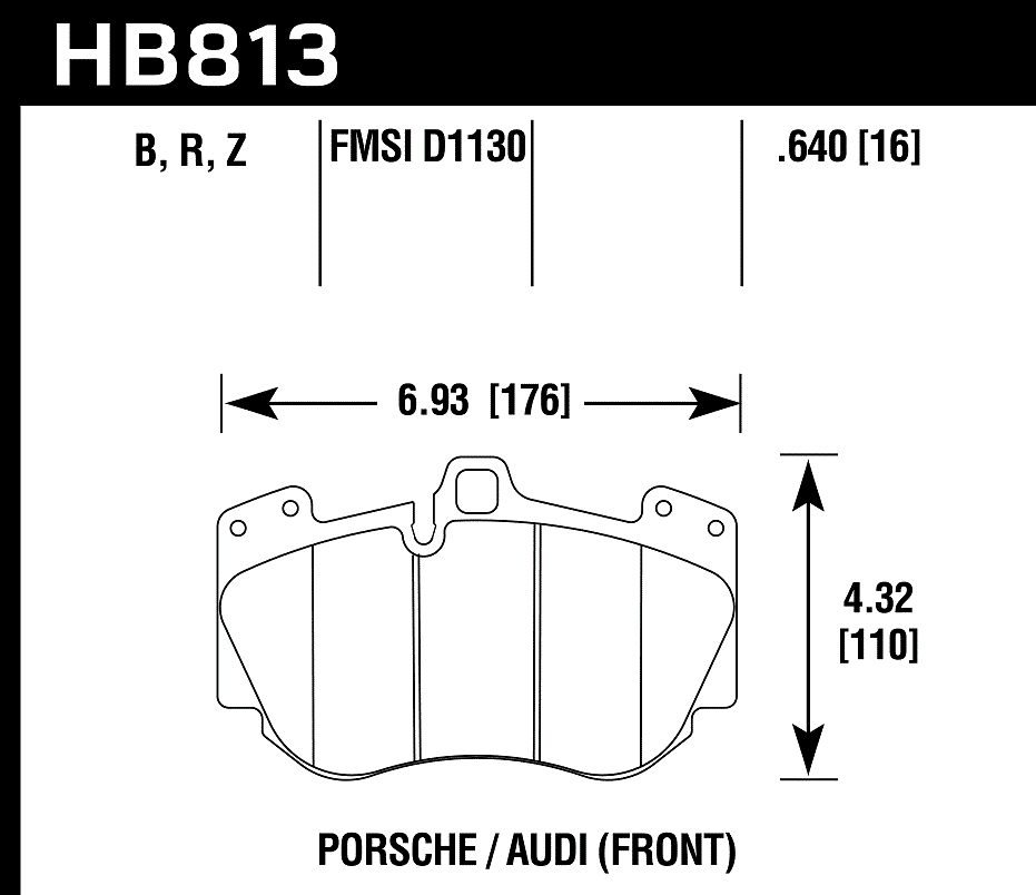Hawk Performance HB813Z.640 PC Brake Pads Front