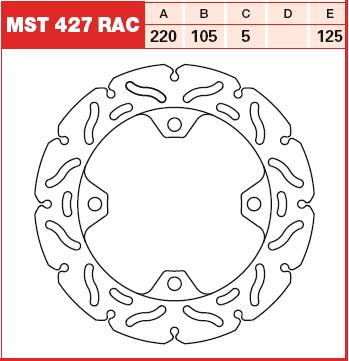 TRW MOTO MST427RAC Brake Disc