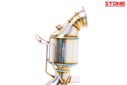 Stone Exhaust Mercedes-Benz M139 W/S/C206 Eddy Catalytic Downpipe (Inc. C63)