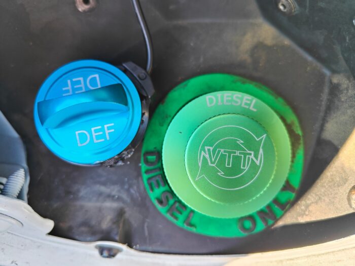VTT-CUMMINS-FUEL-CAP 2013-2022 Cummins Billet Fuel, and DEF Filler Caps