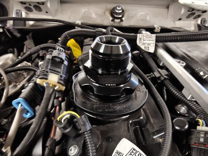 VTT-OILCAP-16ORB-ADAPTER Billet -16ORB Oil Cap Crankcase Vent Adapter – S58/B58(TU) or Screw in