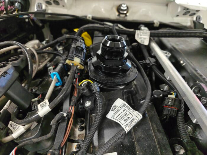 VTT-OILCAP-16ORB-ADAPTER Billet -16ORB Oil Cap Crankcase Vent Adapter – S58/B58(TU) or Screw in