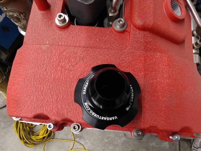 VTT-OILCAP-16ORB-ADAPTER Billet -16ORB Oil Cap Crankcase Vent Adapter – S58/B58(TU) or Screw in