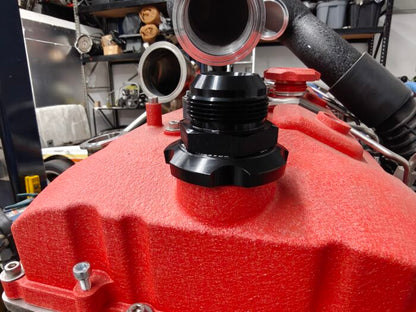 VTT-OILCAP-16ORB-ADAPTER Billet -16ORB Oil Cap Crankcase Vent Adapter – S58/B58(TU) or Screw in