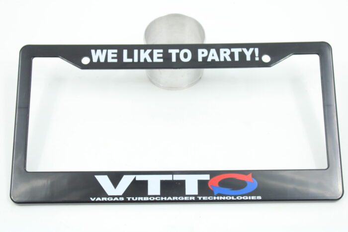 VTT-WLTP-FRAME "WE LIKE TO PARTY" License plate bracket