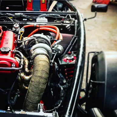 Exoracing Titanium or Carbon Exhaust Wrap