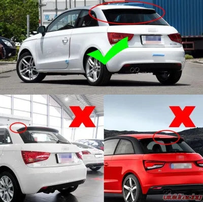 Vivid Racing VR-A1-611 VR Aero Carbon Fiber Roof Spoiler Audi A1 Harchback 2010-2014