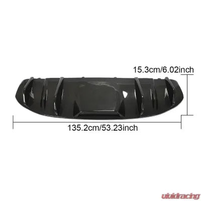 Vivid Racing VR-TAYC9J1-610 VR Aero Carbon Fiber Rear Diffuser V1 Porsche Taycan 9J1 Sedan 2019-2021