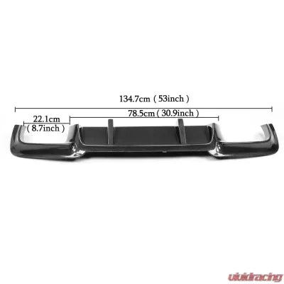 Vivid Racing VR-F10M5-610 VR Aero Carbon Fiber Rear Diffuser BMW 5 Series F10 M5