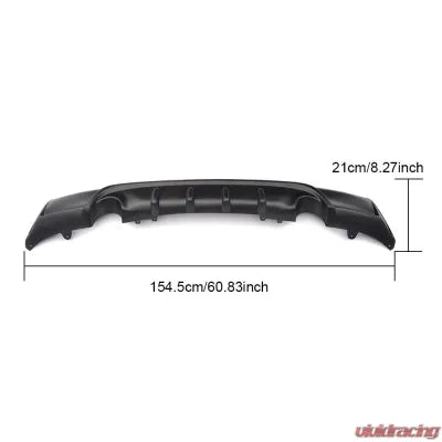 Vivid Racing VR-F22MT-610-1 VR Aero FRP Black Matte Painted Rear Diffuser BMW 2 Series F22 M-Tech
