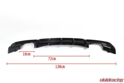Vivid Racing VR-F30MT-612 VR Aero Carbon Fiber Rear Diffuser V3 BMW 3 Series F30 M-Tech