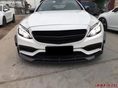 Vivid Racing VR-C63AMG-600 VR Aero Carbon Fiber Front Lip Spoiler Mercedes C Class W205 C205| A205 | C63 S AMG 2-Door 2015-2019