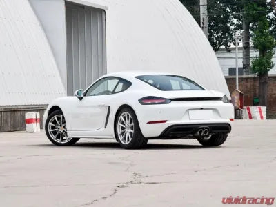 Vivid Racing VR-981CAYGT4-611 VR Aero Carbon Fiber Rear GT Style Wing Spoiler Porsche 981 Cayman GT4 Coupe 2015-2019