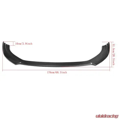 Vivid Racing VR-A3-669 VR Aero Carbon Fiber Front Lip Spoiler Audi A3 Base Sedan 2014-2016