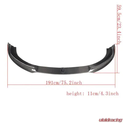 Vivid Racing VR-PANA-600 VR Aero Carbon Fiber Front Lip Spoiler Porsche 970 Panamera Hatchback 2010-2013