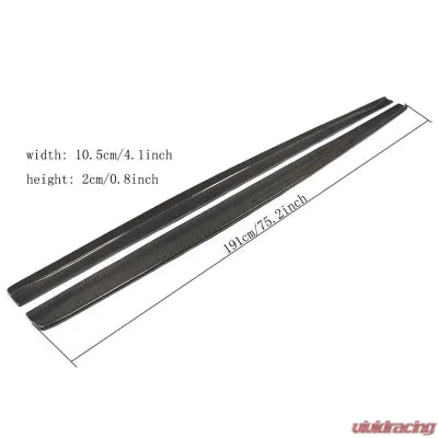 Vivid Racing VR-E82M-630 VR Aero Carbon Fiber Side Skirts BMW 1M E82 2011-2018