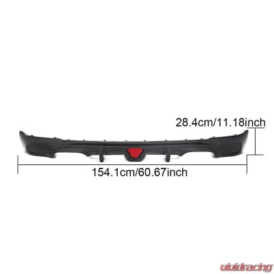 Vivid Racing VR-F22M-610 VR Aero Carbon Fiber Rear Diffuser BMW 2-Series F22 M-Sport 2 Door 2014-2019