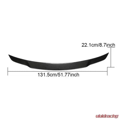 Vivid Racing VR-S63AMG-611 VR Aero Carbon Fiber Rear Trunk Spoiler Mercedes S63 AMG W221 2008-2013