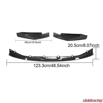 Vivid Racing VR-M3M4-605 VR Aero Carbon Fiber Front Lip Spoiler V3 BMW M3 G80 | M4 G82 G83 2021-2024