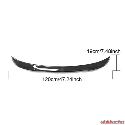Vivid Racing VR-E90MTM3-624 VR Aero Carbon Fiber Rear Spoiler V3 BMW 3 Series E90 M-Tech | M3