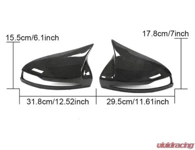 Vivid Racing VR-LHD-605 VR Aero Carbon Fiber Mirror Covers Side Door Add-on LHD Mercedes W205 | W213 | W238 | C238 | A238 | W222 | X253 2014-2020
