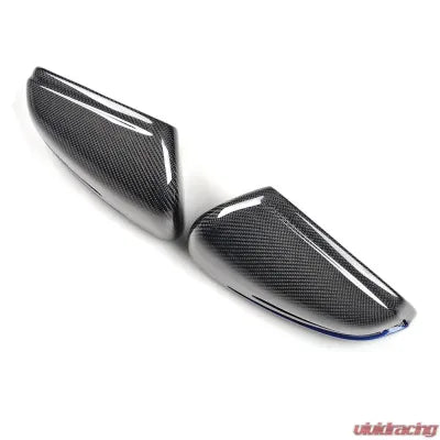 Vivid Racing VR-BENZ-614 VR Aero Carbon Fiber Mirror Cap with Blue Trim Mercedes W204 W212 W218 W176 W207