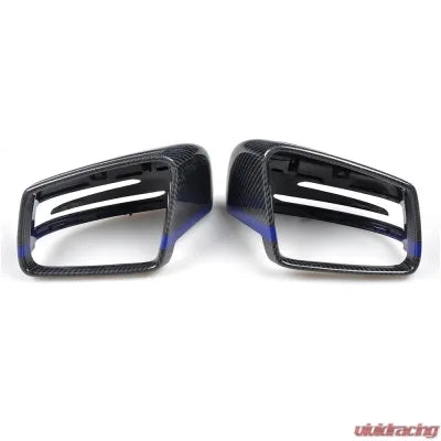 Vivid Racing VR-BENZ-605 VR Aero Carbon Fiber Mirror Cap with Red Trim Mercedes W204 W212 W218 W176 W207