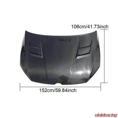 Vivid Racing VR-MK7-626 VR Aero Carbon Fiber Vented Hood Volkswagen Golf VII MK7 7 2014-2017