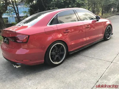 Vivid Racing VR-A3-658 VR Aero Carbon Fiber Side Skirts Audi A3 Base Sedan 2017-2020