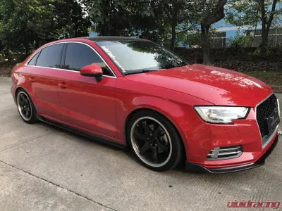 Vivid Racing VR-A3-658 VR Aero Carbon Fiber Side Skirts Audi A3 Base Sedan 2017-2020
