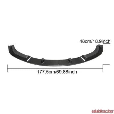 Vivid Racing VR-F87M2-605 VR Aero Carbon Fiber Front Bumper Lip Spoiler V2 BMW 2 Series | M2 F87