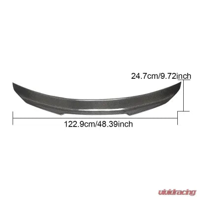 Vivid Racing VR-A5S5-612 VR Aero Carbon Fiber Rear Trunk Spoiler V1 Audi A5 B9 Quattro Base/Sline S5 Coupe 2017-2020