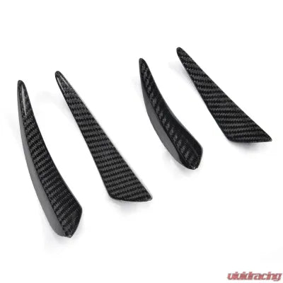 Vivid Racing VR-F22MT-615 VR Aero Carbon Fiber Front Bumper Fins Trims BMW 2 Series F22 M-Tech