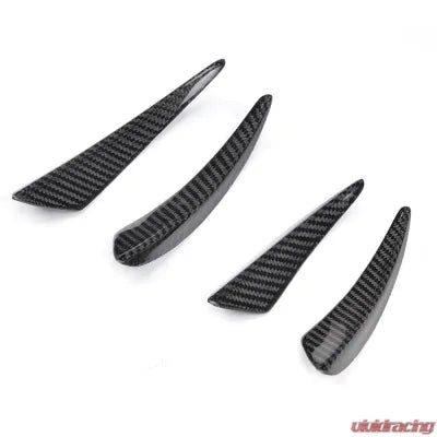 Vivid Racing VR-F22MT-615 VR Aero Carbon Fiber Front Bumper Fins Trims BMW 2 Series F22 M-Tech