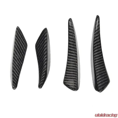 Vivid Racing VR-F22MT-615 VR Aero Carbon Fiber Front Bumper Fins Trims BMW 2 Series F22 M-Tech