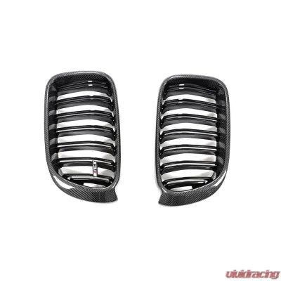 Vivid Racing VR-X3X4-GRILL VR Aero Carbon Fiber Front Grill Cover Gloss Black BMW | X3 F25 | X4 F26 2014-2017