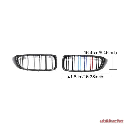 Vivid Racing VR-M4-GRILL VR Aero Carbon Fiber Front Kidney Grill BMW 4-Series F3X | M3 F80 | M4 F8X 2013-2020
