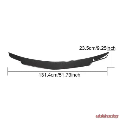 Vivid Racing VR-E63AMG-613 VR Aero Carbon Fiber Rear Trunk Spoiler V3 Mercedes E63 AMG W212 2010-2015