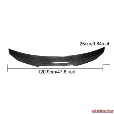 Vivid Racing VR-A4A4L-611 VR Aero Carbon Fiber Rear Trunk Spoiler V1 Audi A4 | A4L B8.5 Sedan 2013-2016