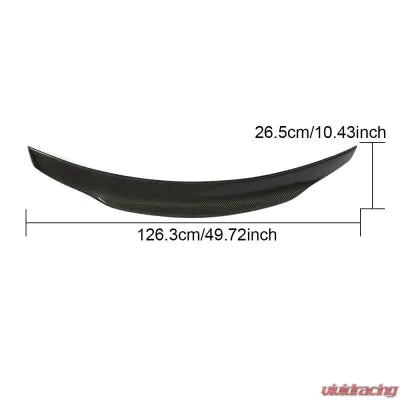 Vivid Racing VR-W204-613 VR Aero Carbon Fiber Rear Trunk Spoiler V2 Mercedes C180 | C200 | C250 | C63 AMG W204 2007-2014