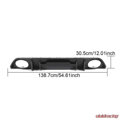 Vivid Racing VR-RS3-610 VR Aero Carbon Fiber Rear Diffuser Audi RS3 8V Sedan 2022-2024