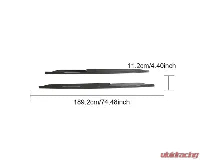 Vivid Racing VR-R8V10-630 VR Aero Carbon Fiber Side Skirt Extensions Audi R8 V10 2023+