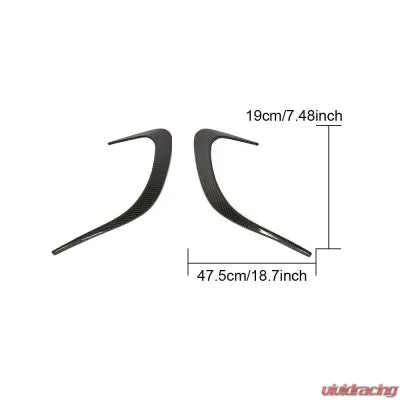 Vivid Racing VR-CLSW218-601 VR Aero Carbon Fiber Rear Bumper Canards Mercedes CLS63 AMG W218 2011-2017