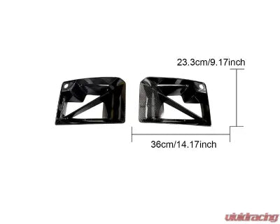 Vivid Racing VR-G87M2-DCF-650 VR Aero Carbon Fiber Front Bumper Side Air Ducts V1 BMW M2 G87