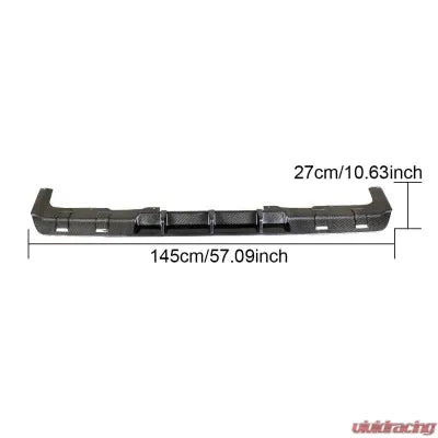 Vivid Racing VR-G63AMG-610 VR Aero Carbon Fiber Rear Diffuser Mercedes G63 AMG W463 2019+