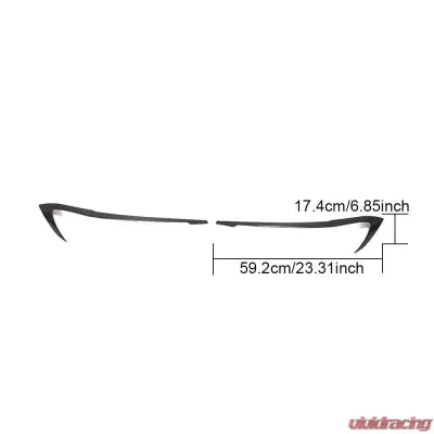 Vivid Racing VR-G20G28-EYEL VR Aero Carbon Fiber Headlight Eyelid Trim BMW G20 | G28 Sedan 2020