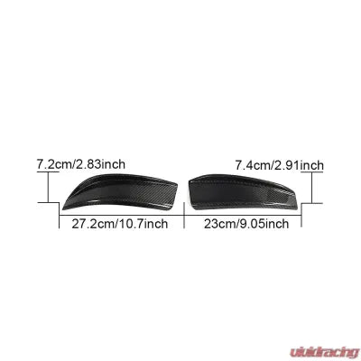 Vivid Racing VR-M3M4-615 VR Aero Carbon Fiber Front Bumper Canards V2 BMW M3 G80 | M4 G82 G83 2021-2024