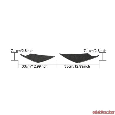 Vivid Racing VR-M3M4-616 VR Aero Carbon Fiber Front Bumper Canards V3 BMW M3 G80 | M4 G82 G83 2021-2024